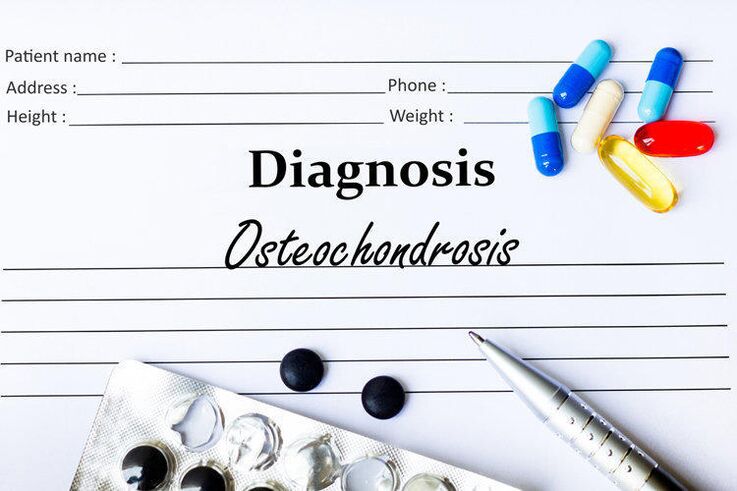 drugs for the diagnosis of osteochondrosis
