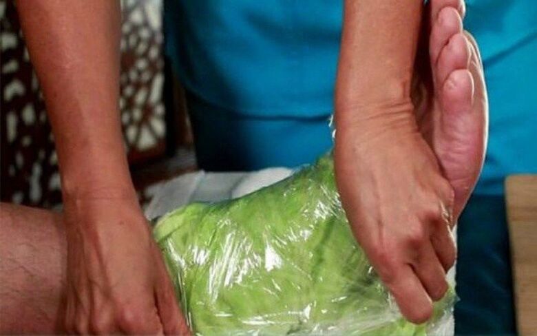 compress with cabbage leaf for osteoarthritis